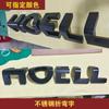 Letras de Aço Inoxidável Galvanizado Titânio Escovado Letras em Relevo 3D Letras Laqueadas Placas de Porta Logo Letras de Parede Placas Personalizadas