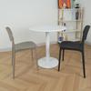 Silla de Plástico Hogar PP Engrosado Silla de Ocio Restaurante Postre Tienda de Té con Leche Silla Moderna Simple Taburete Respaldo