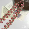 Fita com Bordado Floral Estilo Pastoral, Macia e Colorida, para Roupas de Meninas, Decoração de Gola e Barra de Saia Feminina