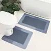 Alfombrilla de Baño Moderna Minimalista de Tierra de Diatomeas Juego de Tres Piezas para Baño Inodoro Felpudo Doméstico Resistente a la Suciedad Alfombrilla para Suelo de Baño