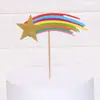 Decoración de pastel de cumpleaños Globo de Diamante Feliz cumpleaños Estrella Dorada Set de 7 piezas tarjeta