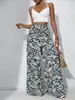 En Stock Europeos y Americanos Amazon Aliexpress Tk Primavera/Verano/Otoño Nuevo Estilo Festivo Pantalones Casuales de Pierna Ancha Estampados