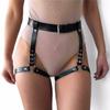 Amazon Cross-Border Brinquedos Sexuais para Adultos Lingerie de Couro Preto Roupa Íntima Jogo de Sm para Casal Brinquedos Sedução Feminina