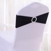 Funda elástica para silla de hotel, cinturón decorativo con hebilla, funda para silla de banquete, lazo para respaldo de silla, elástico sin atar, venta al por mayor
