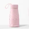 Paraguas de Bolsillo tipo Cápsula para Mujer, Recubrimiento Negro Engrosado, Protección Solar, Paraguas Sombrilla, Paraguas Plegable, Doble Uso para Sol y Lluvia, Sombrilla Solar Personalizada al por Mayor