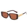 Gafas de Sol de Diseñador de Moda, Gafas Cuadradas Estilo Cadena de Moda Europea y Americana, Gafas de Sol Únicas de Pasarela