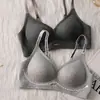 Ropa interior de hilo suave sin aros, de soporte suave, color nude, cómoda y versátil, sujetador push-up fino de soporte suave