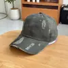 Boné de Baseball Axnx Bordado Macio Estilo Retrô Americano Rasgado Proteção Solar Feminina para Exterior Lavado Vintage Bico de Pato Tendência Masculina