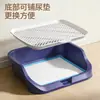 Inodoro para perros de tamaño pequeño y mediano, bandeja de orina de punto fijo, caja de arena anti-derrames, almohadilla de orina, bandeja especial, accesorios para mascotas