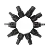 Juego de 10 Piezas de Extractores de Tornillos para Tuercas Dañadas, Barridas o con Rosca Barrida, Herramienta de Extracción de Pernos con Vástago Hexagonal
