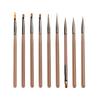 Traje de pinceles para nail art de 9 piezas al por mayor de fábrica transfronteriza, pincel japonés para barrer, pincel para tirar líneas, pincel para degradado, pincel para fototerapia