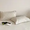 Par de Fundas de Almohada de Algodón Puro, Gasa de Algodón Puro, Anti-Aceite para la Cabeza, Absorbentes de Sudor y Transpirables, para Adultos, Antideslizantes y que no se caen
