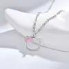 Colar Hello Kitty da Moda e Doce Estilo Coreano para Mulheres Nicho Simples e Fofo Colar de Desenho Animado Presente de Aniversário Suprimento para Transmissão ao Vivo