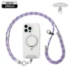 Cordón Desmontable para Teléfono Móvil Multifuncional Tres en Uno Cruzado Cuerda para Teléfono Móvil Colgante para Cuello Muñeca Anti-Pérdida Cordón para Funda de Teléfono Móvil