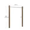 Perchero de pie de acero inoxidable plateado cepillado, Perchero de pared, Perchero para tienda de ropa de hombre y mujer, Colgador para tienda de ropa