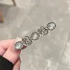 Grampo de Cabelo Estrela com Strass de Luxo Leve com Toque de Alto Padrão, Presilha Oval Tendência para Franja, Acessório de Cabelo Lateral, Grampo de Cabelo, Presilha Lateral de Cabelo para Mulheres