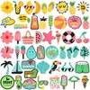 Conjunto de Flores para Sapato DIY Mais Vendido Transfronteiriço Sapato de Jardim Fivela Decorativa Removível de PVC Sapato com Furo Conjunto de Flores para Sapato Fivela para Sapato