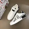 Nuevos Zapatos Deportivos Casuales Blancos de Cuero Genuino Marca D para Hombre para Plataformas de Comercio Exterior Transfronterizo como Shopee y Dhgate