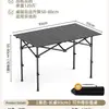 Mesa Portátil Dobrável para Piquenique e Acampamento, Mesa de Rolo de Ovo e Cadeiras, Mesa Dobrável para Exterior, Equipamento de Acampamento