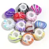 Cuentas Acrílicas de Agujero Grande de 13 mm Cuentas de Agujero Grande Coloridas Pulsera de Cuentas DIY Accesorios de Joyería Cuentas Redondas Cuentas Sueltas
