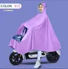 Capa de chuva para veículo elétrico na cor Morandi, capa de chuva para motocicleta grande para adultos, capa de chuva em tecido Oxford, capa de chuva estendida para patinetes elétricos