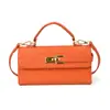 Bolsa Cuadrada Pequeña Kelly Nueva de Tejido Popular Portátil para Mujer Bolso Cruzado Versátil de Lujo Ligero Comercio Exterior Transfronterizo