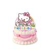 Nueva vajilla para fiesta de cumpleaños con temática de gato KT, decoración rosa para fiesta de cumpleaños, vajilla desechable, plato de papel y mantel.