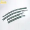 Adequado para 26 modelos Volkswagen de Lavida PRO, acabamento de defletor de chuva de tira brilhante de aço inoxidável 3D, acessórios externos para carro