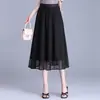 Falda Versátil de Longitud Media, Elegante y a la Moda para Mujer, Nueva Falda de Malla Estilizada y Adelgazante con Corte A para Verano 2026