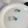 Um Verão Fresco ~ Brincos de Bola de Cor Clara Contrastante de Verão Novos Brincos Acessórios Únicos de Nicho