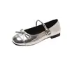 Sapatos Mary Jane versáteis de corte baixo estilo francês para mulheres, novos sapatos primavera-verão 2026, sapatos pequenos de couro estilo noite