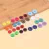 Botones de Resina Coloridos Personalizados de Fábrica, Accesorios Decorativos para Abrigos de Traje, Botones Redondos de Cuatro Agujeros para Suéteres y Cortavientos