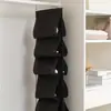 Organizador de Zapatos Colgante de Doble Cara con Bolsillos, Estante Colgante de Malla para Zapatos con Colgador Giratorio para Almacenamiento en Armario