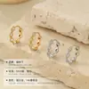 Brincos de Tarraxa S925 Prata Esterlina Estilo Minimalista Europeu e Americano com Diamantes, Brincos de Nicho da Moda Unissex para Mulheres
