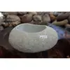 Macetas Pequeñas de Inspiración Zen, Macetas de Piedra, Macetas para Suculentas, Macetas para Juncos, Macetas para Hierba del Dinero, Macetas de Piedra Natural para Acuarios, Macetas Creativas para Narcisos