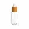 Frascos conta-gotas de boca rosqueada transparentes de 3ml 5ml 10ml para amostras de essência e óleos, frascos de vidro cosméticos