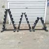 Soporte para Campanas de Mano en Forma de A Soporte de Acero para Barra de Pesas Estante para Mancuernas Estante de Almacenamiento para Mancuernas Equipo de Gimnasio para Hogar
