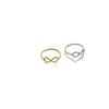 Anillo de joyería para mujer de acero de titanio con diseño de nicho, sentido de alto nivel que no se desvanece, pequeño resorte, celebridad de Internet, nuevo estilo