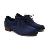 Zapatos Planos Retro Estilo Británico para Mujer Ante Punta Redonda Tacón Grueso Tacón Bajo Cordones Delanteros Brogue Casual Zapatos Planos de Boca Baja para Mujer