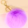 Llavero creativo de bola de piel de zorro tipo conejo, colgante para bolso de mujer, accesorios colgantes de bola de piel para ropa, zapatos y sombreros DIY