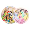 Decoración de Fiesta Temática New Girl Siete Princesas Ambiente Montaje Plato de Papel Vaso de Papel Mantel Set de Vajilla Desechable