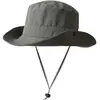 Sombrero de Pescador de Mezclilla Bloqueado por Color Estilo Japonés para Mujer, Sombrero Versátil Vintage de Verano con Protección Solar para Salidas, Senderismo y Pesca