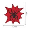 Bordado de Aranha Vermelha em Tecido Patch Bordado Alfanumérico Decorativo Patch Bordado em Computador Acessórios para Roupas