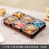 Nova Bandeja de Frutas Estilo Chinês para Sala de Estar e Casa de Chá, Caixa de Armazenamento de Frutas Secas e Sementes de Melão, Bandeja de Doces, Bandeja de Frutas para Exibição de Lanches e Chá