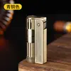 Mechero de Queroseno Estilo Antiguo de Metal Austriaco a Prueba de Viento Creativo para Hombre Rueda de Pedernal Nostálgica Mechero de Queroseno