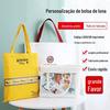 Bolsa de Lona Logo Personalizado Bolsa de Lona Portátil Bolsa de Publicidade Personalizada Padrão Bolsa de Algodão Bolsa de Ombro para Compras Impressão