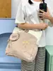 Bolsa de lona multi-color con estampado de pata de oso suave y linda, bolso de mano y bandolera de doble uso, bolsa escolar de gran capacidad para estudiantes