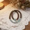 Pulsera de Cuentas Aromáticas Medicina China 0.8 an Gong Niuhuang + Cuarzo Jade Azul Doble Círculo Pulsera DIY Transmisión en Vivo Venta al por Mayor