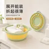Lavabo Plegable Hogar Grande y Pequeño Dormitorio de Estudiantes Lavabo de Lavandería Portátil Compresión Viaje Lavabo de Plástico para Lavar Pies