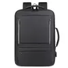 Mochila de Viaje de Negocios Transfronterizo de Gran Capacidad con Interfaz USB, Mochila de Viaje Impermeable Ligera para Exteriores Ampliable